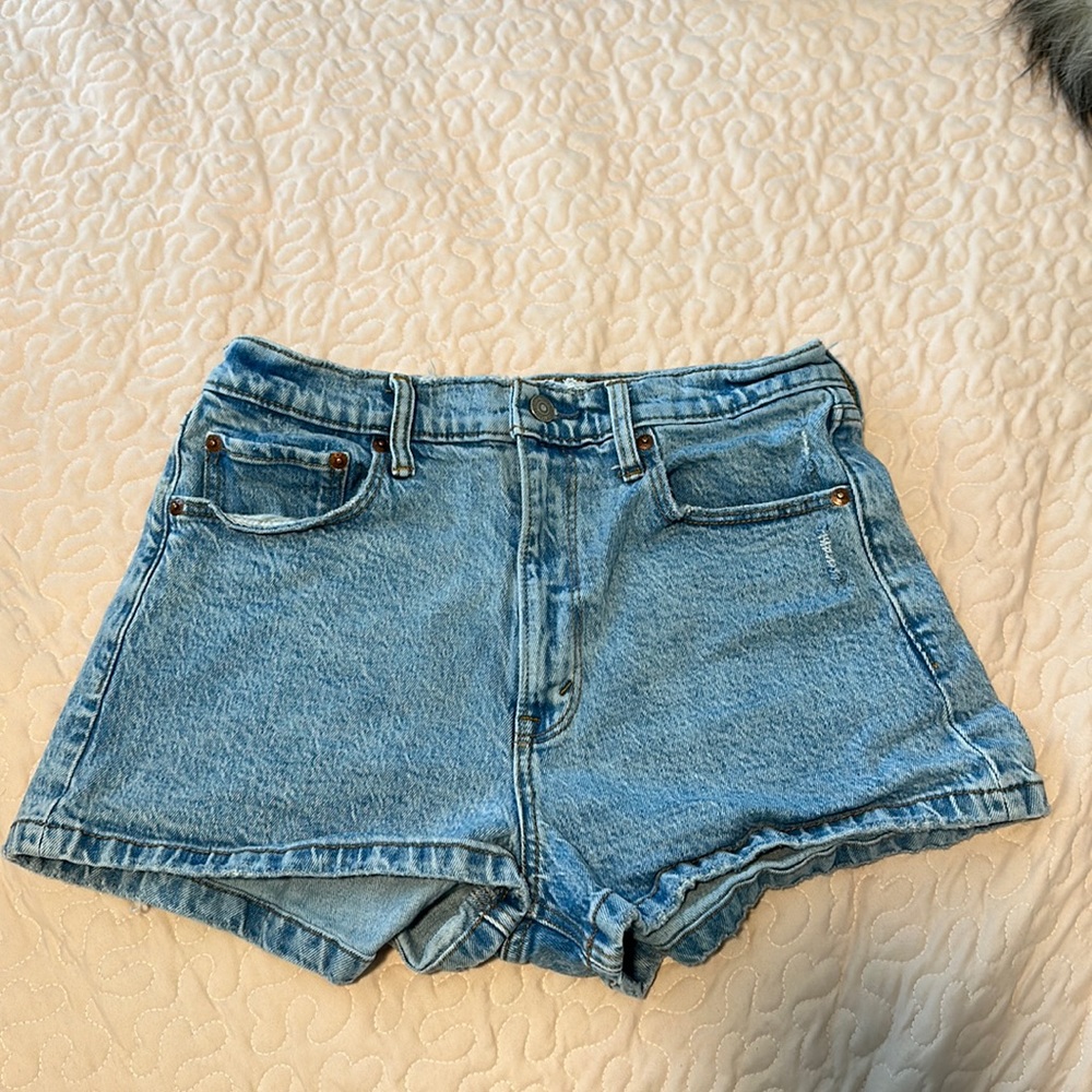 Abercrombie & Fitch Light Blue Denim Jean Shorts